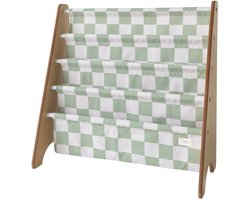 3 Sprouts Boekenrek Checkerboard Groen