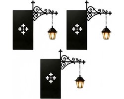3 Stuks Boekensteunlamp Metaal Zwart - Vintage Boekenplankverlichting - LED Boekenhoeklamp voor Leeshoek, Thuisbibliotheek & Studiekamer - Decoratieve Boekenstandaard met Warm Sfeerlicht - Uniek Cadeau voor Boekenliefhebbers & Lezers - Retro Design