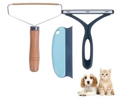 3 Stuks Dierlijk Haar Verwijderaar - Lint Verwijderaar Voor Vloerkleden En Meubels