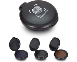 3 stuks Duimprint Inktpads, Vingerafdruk Inktpads, Stempel Inktkussen voor Stof, Sneldrogende Inktpads voor Identificatie Beveiliging ID Vingerafdruk Kaarten Scrapbooking Kaart Maken Papier Craft -