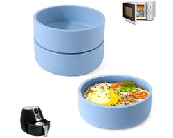 3 stuks- Magnetron-eierkoker - Eiervorm voor airfryer - Eierkoker voor individuele eieren - Siliconen kom voor gestoomde eieren - Eiervorm voor airfryer - Eiersandwichmaker - Vaatwasmachinebestendig - Geschikt voor oven en magnetron - Blauw