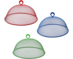 3 stuks metalen voedselafdekking voor buitenfeesten en picknicks