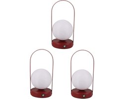 3 Stuks Oplaadbare Nachtlamp | Tafellamp met Oogverzorgend Licht voor Slaapkamer en Bureau