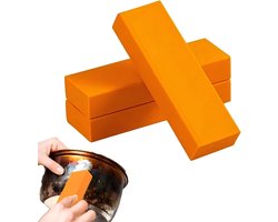 3 stuks roestverwijderingssponsjes - Roestverwijderaar - Roestvrij staal - Roestverwijderaar voor metalen oppervlakken en keukenapparatuur