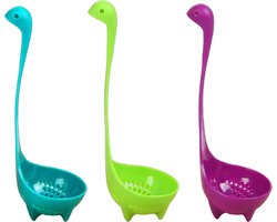 3 stuks - Soeplepel - PP - Profile Soeplepel - blauw,groen,paars - 24*8cm