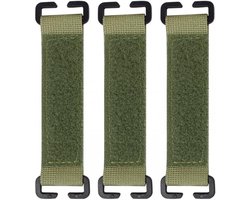 3 stuks tactische patches - Molle-bevestiging - tactische Molle-strips - molle-haaklus paneel voor badges rugzakken en accessoires