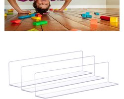 3-stuks Transparante meubelblokkering - PET-bankblokkering - 100*5*15 cm - Lijm met kristallijm - Voorkomt dat huisdieren of voorwerpen onder meubels komen - Eenvoudig te installeren - Geschikt voor banken, bedden en kasten - Transparant