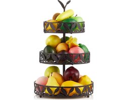 3 Tier Afneembare Fruitmand Stand voor Keuken Fruitschaal Opbergmanden - Counters Keuken Aanrecht Eettafel Fruitschaal