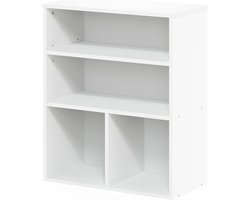 3 Tier Display Boekenkast Wit - Stijlvolle opbergoplossing Beside shelf