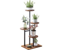 3 Tier Plant Stand, Modern Plant Stands for Indoor Plants Multiple,Corner Plant Stand Indoor,Metal Plant Holder for Living Room Decor,Multi-Tiered Plant Stand for Indoor Plants (Round-4 Layer)