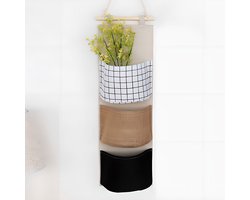 3-vaks Hangende Opberger – 19 x 58,5 cm – Stijlvolle Organizer van Katoen