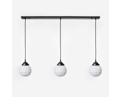 3 x Artichoke lampen aan plafondbalk Moonlight - Art Deco Trade