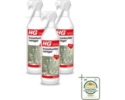 3 x HG - Kroonluchterreiniger - Streeploze Schoonmaak - 500 ml - Wasstrips - Kroonluchter Reinigen - Koperen Reinigen - Messing Reinigen - Bronzen Reinigen - Vuil Verwijderen