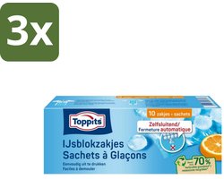 3 x Toppits – IJsblokzakjes – 10 Zakjes - Koffiezetapparaat