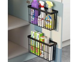 3 Zelfklevende Opbergdozen voor Keukendeur - Ruimtebesparende Organizer