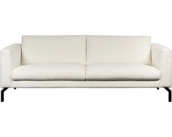 3-Zitbanks Spengen - Stof - Wit - 216x84x93 cm (BxHxD)