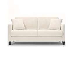 3-Zits Bank – Driezitsbank – Sofa – Zitbank – Tweezitsbank – Beige – Hoogwaardig Schuim – Stevig Houten Frame