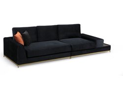 3-Zits bank Line Met bijzet tafel - zwart SKU: 560ARE1315