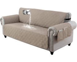 3-zits Bankhoes - Waterafstotend en Antislip - Met Handige Opbergzakken