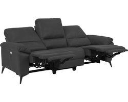 3-zits Relax Bank Ulven Grijs Barry 215cm - Giga Living