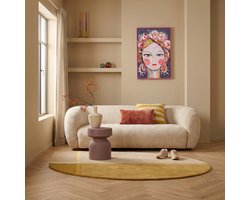 3-Zitsbank Mood - Comfortabele Stoffen Bank Cream - Zacht Zitcomfort
