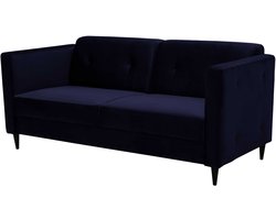 3-zitsbank Prima - 170x82x74cm - marineblauw velours