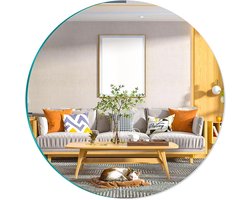 30 cm HD zelfklevende glazen spiegel - ronde ambachtelijke spiegel - grote frameloze spiegel - tafelspiegel - cirkel muurzelfklevende spiegel - thuis decoratie Spiegel