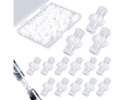 30-delige spuitadapter Vrouwelijke Luer-spuit naar spuit overgangsadapter Vergrendelbare connector naar spuitkoppeling Adapter Vergrendelbare connectorkit