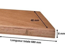 30 Lattenbodem Latten (68x4,8cm) voor 140cm Bed - Vervanging voor Lattenbodem, BZ of Klikklak