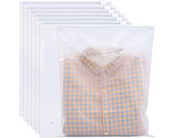 30 stuks- Kledingopbergtas - Verzegelde opbergzak - Opbergtas - Plastic opbergtas - Reistas - Bagagetas - Travel organizer - Herbruikbaar - met ritssluiting - mat doorschijnend - voor kleding, handdoeken, schoenen en cosmetica - 40*30cm - transparant