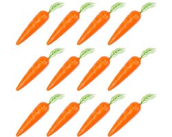 30 stuks kunstmatige mini-wortels, levensecht schuimwortelornament, decoratief konijn, kleine simulatie, plantenvoeding voor thuis, keuken, tafeldecoratie, fotografie, paasfeest