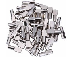 30 Stuks Lepelvormige Kastplank Steunen 7 mm - Stevige Plankpennen voor Meubels en Kasten