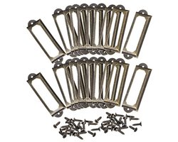 30 Stuks Metalen Etikethouders voor Labelen - Ideaal voor Kasten en Laden