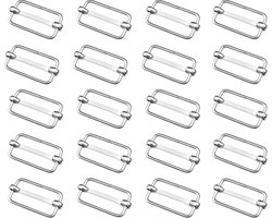 30 Stuks - Metalen Gespen - 25mm - Tasgespen - Schuifstopper - Geschikt Voor Heuptassen, Rugzakken & Riemen - Ideaal voor DIY & Handgemaakte Projecten - Zilverkleur