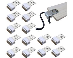 30 stuks metalen veerklemmen voor meubels met 5 gaten - Reparatie van veren voor banken, fauteuils en stoelen - Vervangingsonderdelen voor gestoffeerde meubels