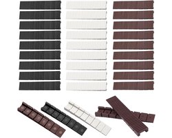 30 Stuks Meubelpuntjes, 8 x 20 x 98 mm, Plastic Wedges voor Nivelleren, Ondersteuningswedge voor Meubels en Vloeren