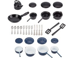 30 Stuks Miniatuur Metalen Pannen en Potten voor Speelkeuken, Decoratie en Rollenspel Accessoires voor Kinderen