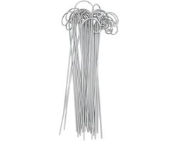 30 stuks plantenetiketten - haken - 200 mm - tuinmarkeringen - paal plantenbordhouder - planten - etiket - kleerhanger - tuin - installatieborden - palen - tuinbordjes - haken - tuinaccessoires - tuinonderdelen