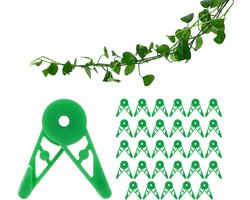 30-stuks Set Instelbare Plantenclips – 360 Graden Planten Trainingsclips, Plantenstengelbuiger Trainingsclips voor Low Stress Training (LST)/Plantenbinders/Tuinaccessoires [Groen]