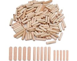 300 stuks houten deuvels 6 mm 8 mm 10 mm diverse houten deuvels M6 M8 M10 voor houten meubels