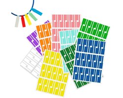 300 Stuks Kabellabels - Kabel Stickers - Zelfklevende Kabellabelstickers - Draadlabels - Kabelidentificatielabels - Handgeschreven/Printbare Kabel Labels - Waterdicht/Scheurvast - Gemakkelijk Te Identificeren Snoer - Identificatie Van Draadkabels