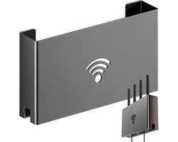 30cm Router Box Geen booring, Koolstofstaal Router Versteken Opbewahrungsbox, WLAN Regal Warmteafleiding, Metalen houder Modem Aufhängung met kabelbeheer