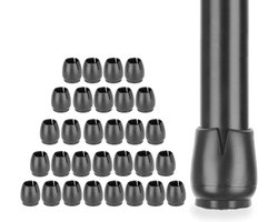 32 Stuks Rubberen Stoelpootdoppen voor Tafel en Stoelen - Geschikt voor Ronde Poten 12-16 mm, Antislip en Bescherming tegen Krassen