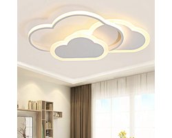 32W LED-plafondlamp voor de kinderkamer Creatieve wolkenlamp voor de slaapkamer, 3000K warmwit licht plafondlamp voor de kinderkamer (42 cm)