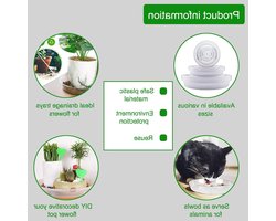 33 cm Doorzichtige Plastic Onderzetters voor Bloempotten - 5-delige Set voor Binnen en Buiten, Ideaal voor Planten en Tuinaccessoires