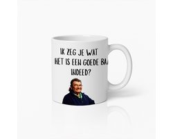 330ml Grappige Nederlandse Tekst Mok met Foto van Man – Uniek Cadeau voor Humor- en Koffieliefhebbers