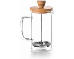 350 ML HOUTEN EMBOLUS KOFFIEZETAPPARAAT - Duurzaam Design - Handgemaakt French Press