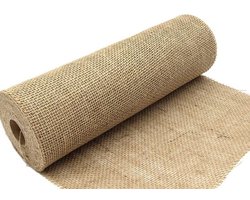 35cmx10M Hessian Roll Tafel Runner Rustieke Jute Stof Gestikte Rand Vintage Shabby Chic