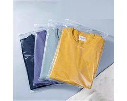 35pcs Transparante Ritszakken - met 10 Vellen Labels - 40x30cm Grote Ritszakken - Herbruikbaar en Waterdicht - Opbergzakken voor Kleding, Ondergoed, Handdoeken, Schoenen