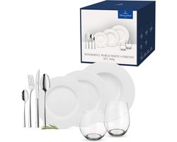 36-delige Tafelset voor 4 Personen - Moderne Servies en Bestek Set